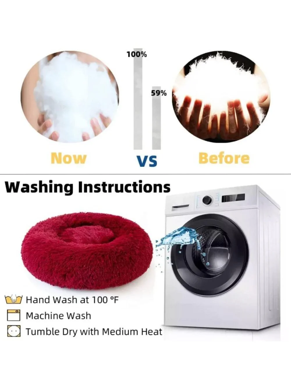 Cozy Washable Cat Bed 24